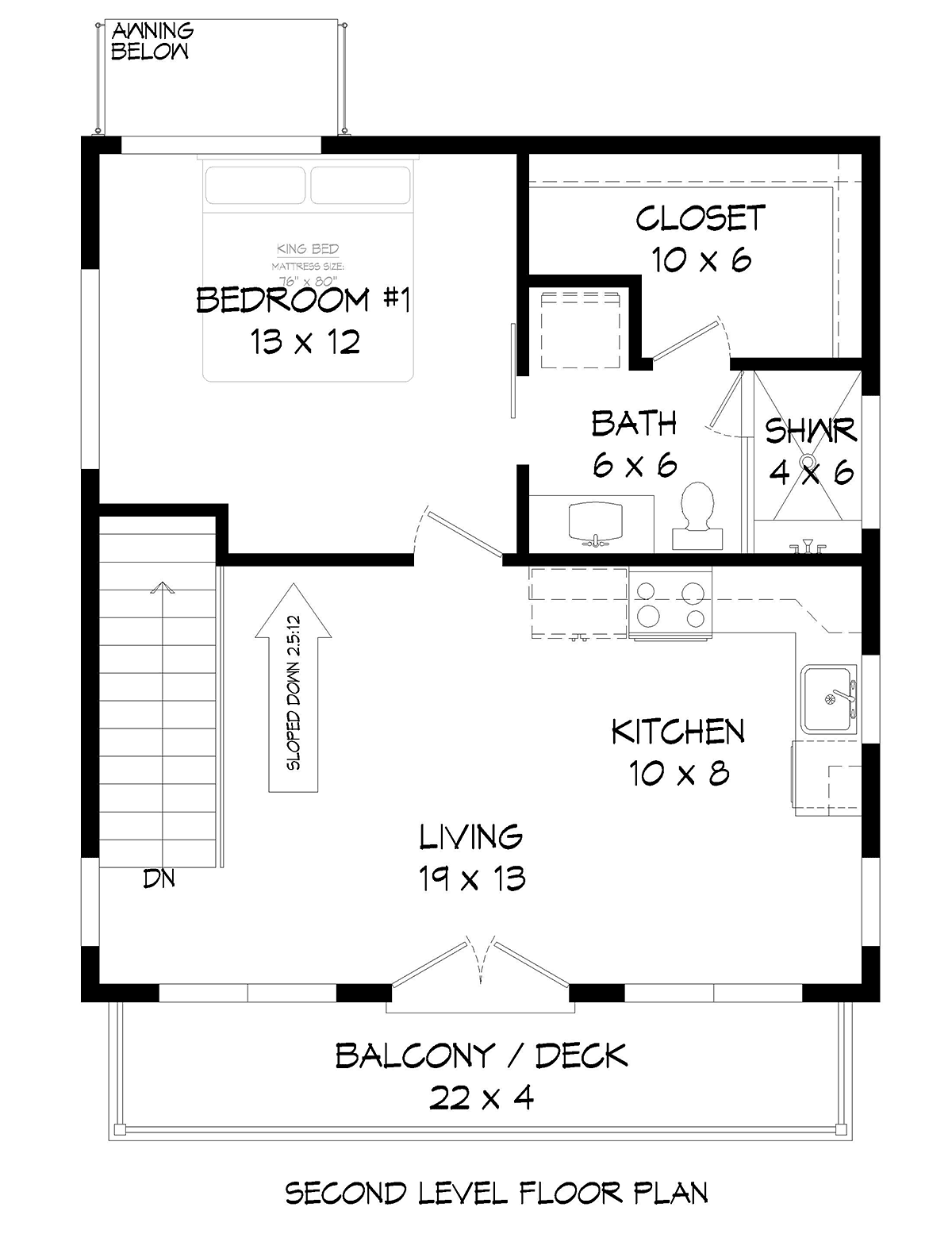 Coastal Contemporary Modern Level Two of Plan 81704