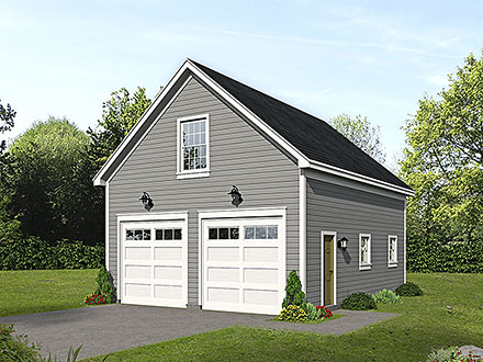 Cape Cod Country Ranch Saltbox Traditional Elevation of Plan 81708