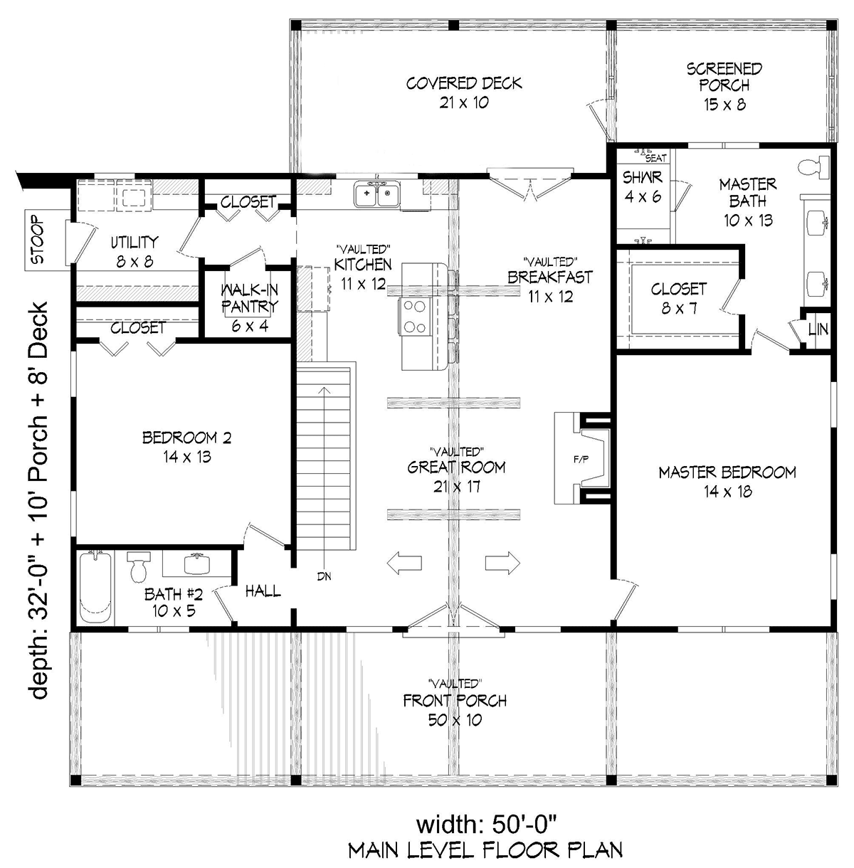 Country Farmhouse Ranch Traditional Level One of Plan 81716