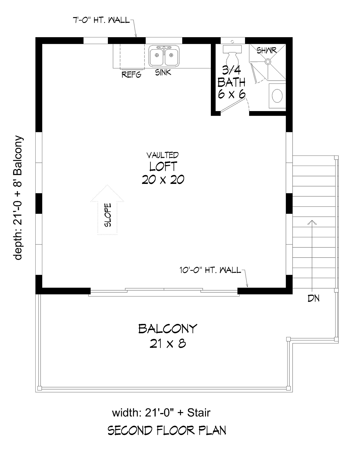 Contemporary Modern Level Two of Plan 81721