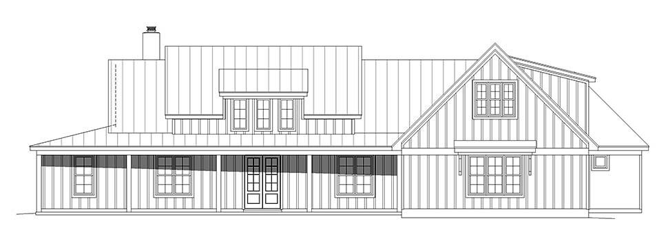 European, French Country, Ranch Plan with 3665 Sq. Ft., 2 Bedrooms, 4 Bathrooms, 3 Car Garage Picture 4