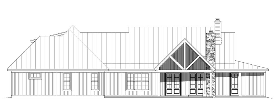 European, French Country, Ranch Plan with 3665 Sq. Ft., 2 Bedrooms, 4 Bathrooms, 3 Car Garage Picture 5