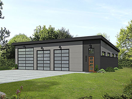 Garage Plan 81726 - 5 Car Garage Elevation