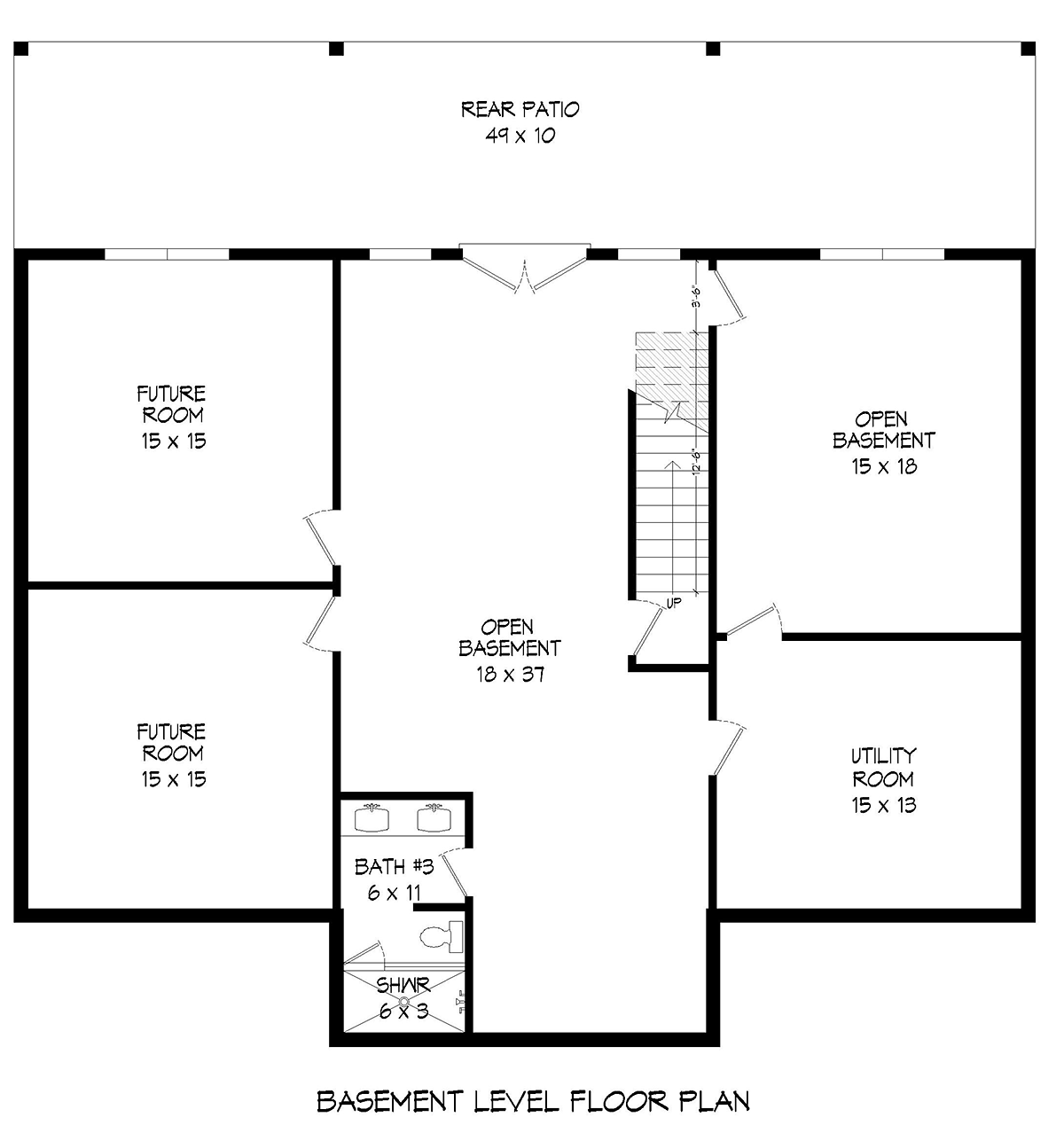 House Plan 81729 Lower Level