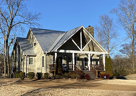 Contemporary Country Craftsman Elevation of Plan 81735