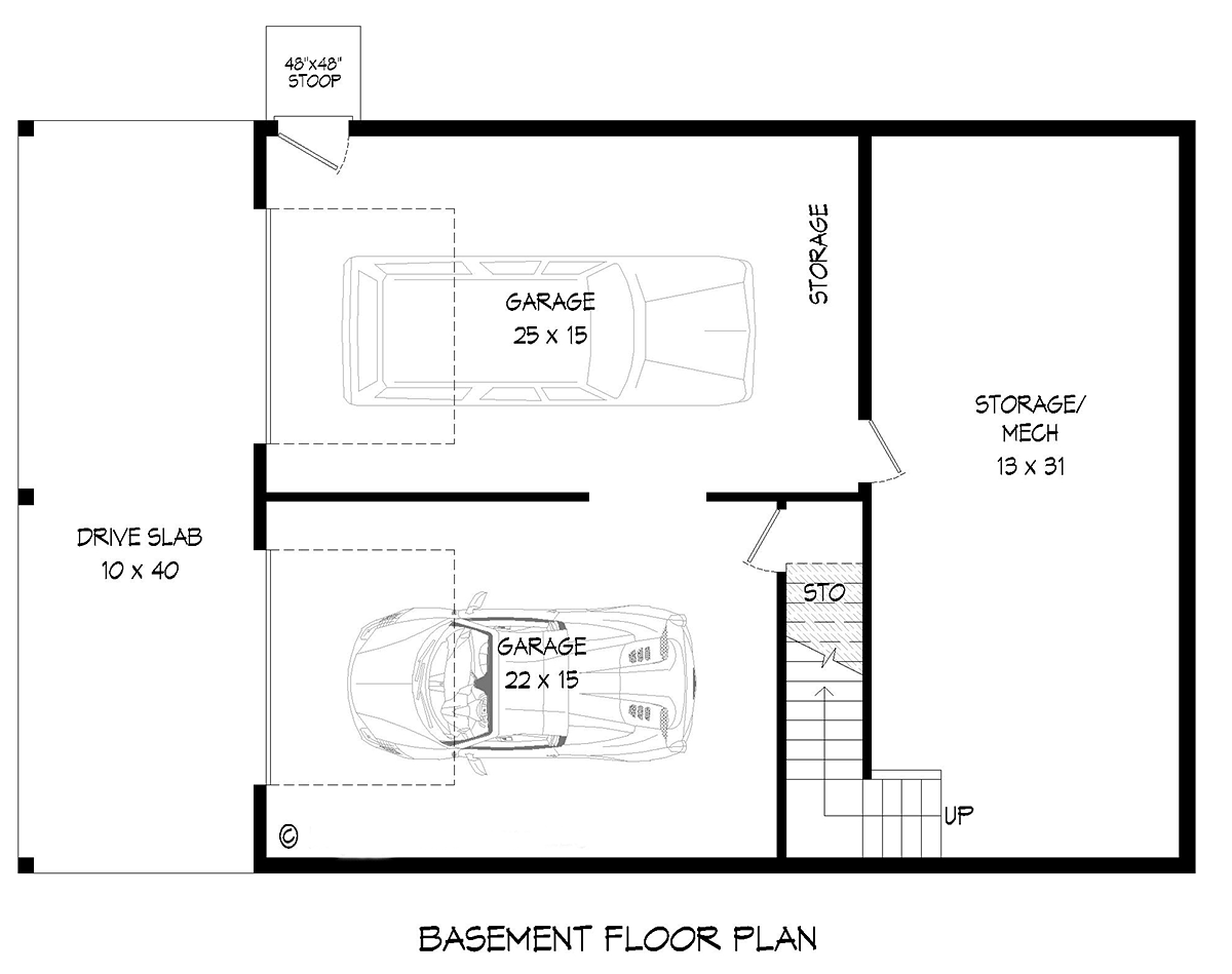 Country Farmhouse Prairie Style Ranch Lower Level of Plan 81743