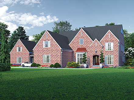 European French Country Traditional Elevation of Plan 81753