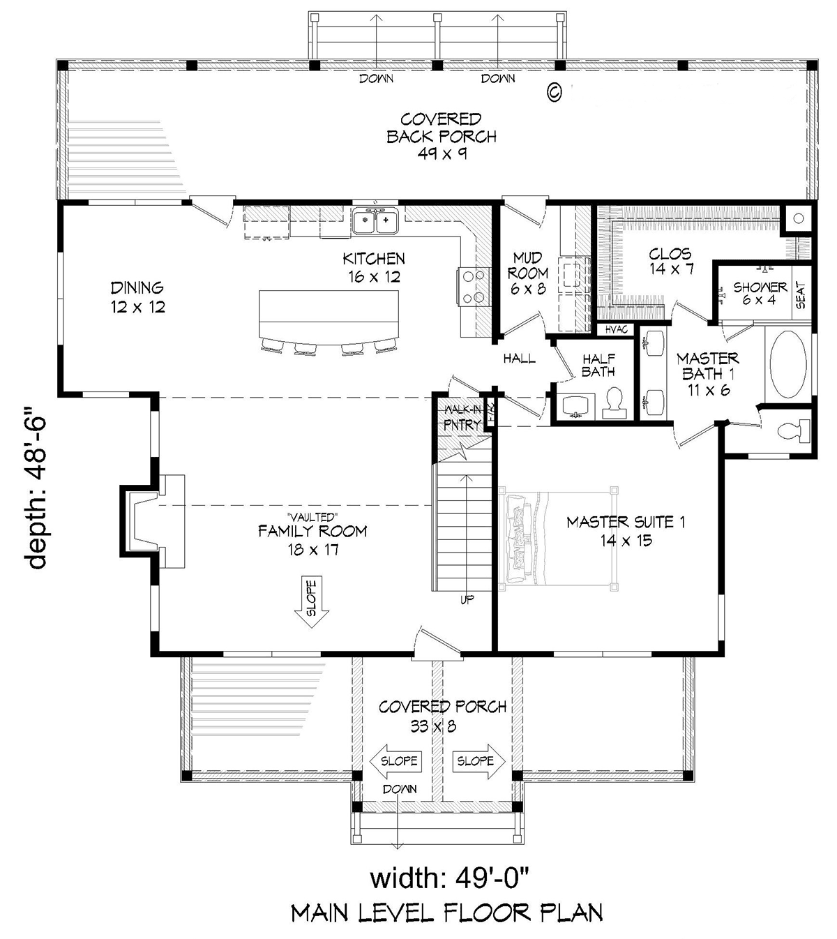 Contemporary Country Traditional Level One of Plan 81765