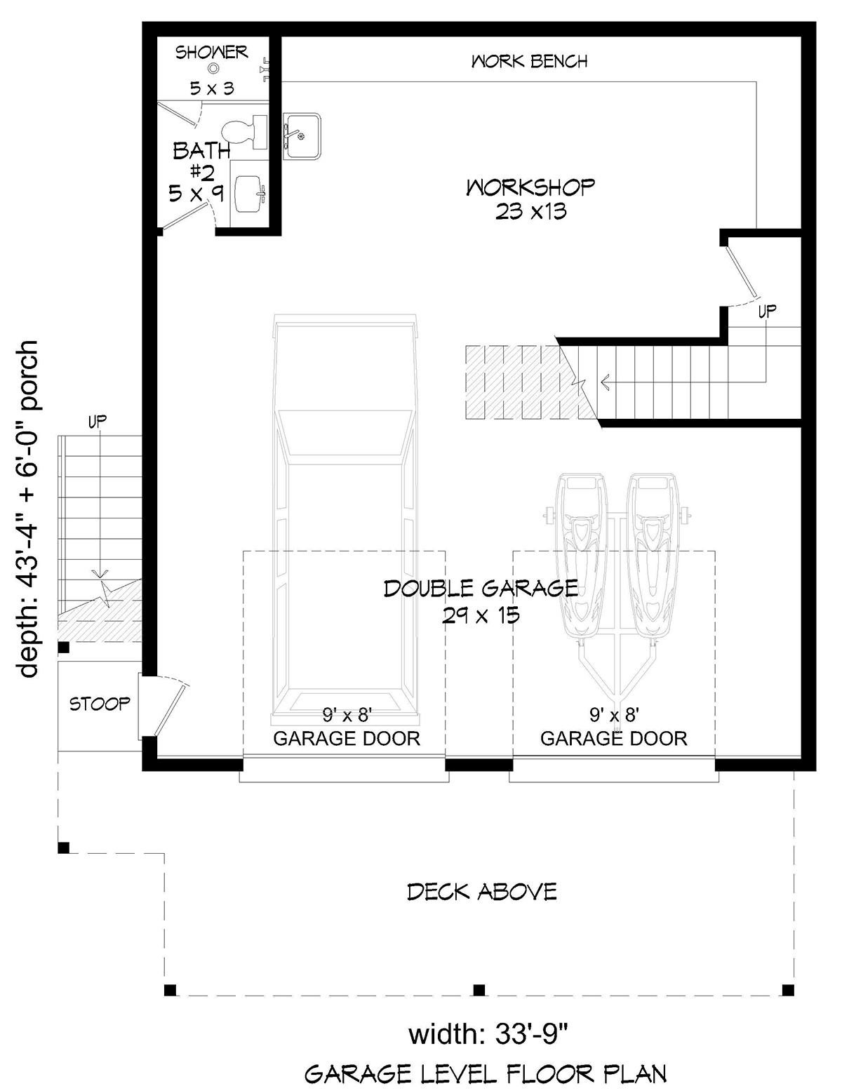 Contemporary Modern Level One of Plan 81774