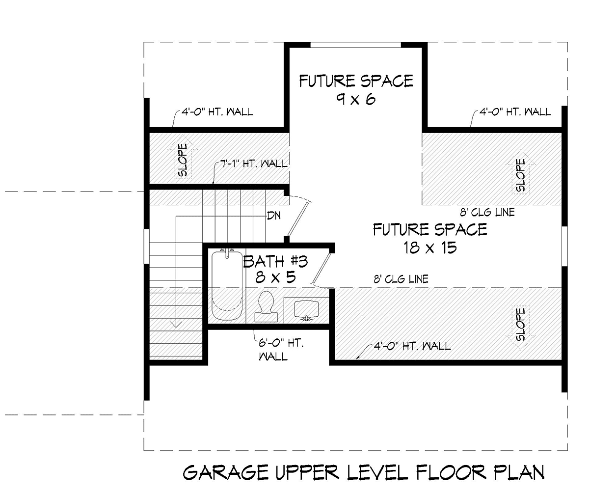 Country Farmhouse Ranch Traditional Level Two of Plan 81782