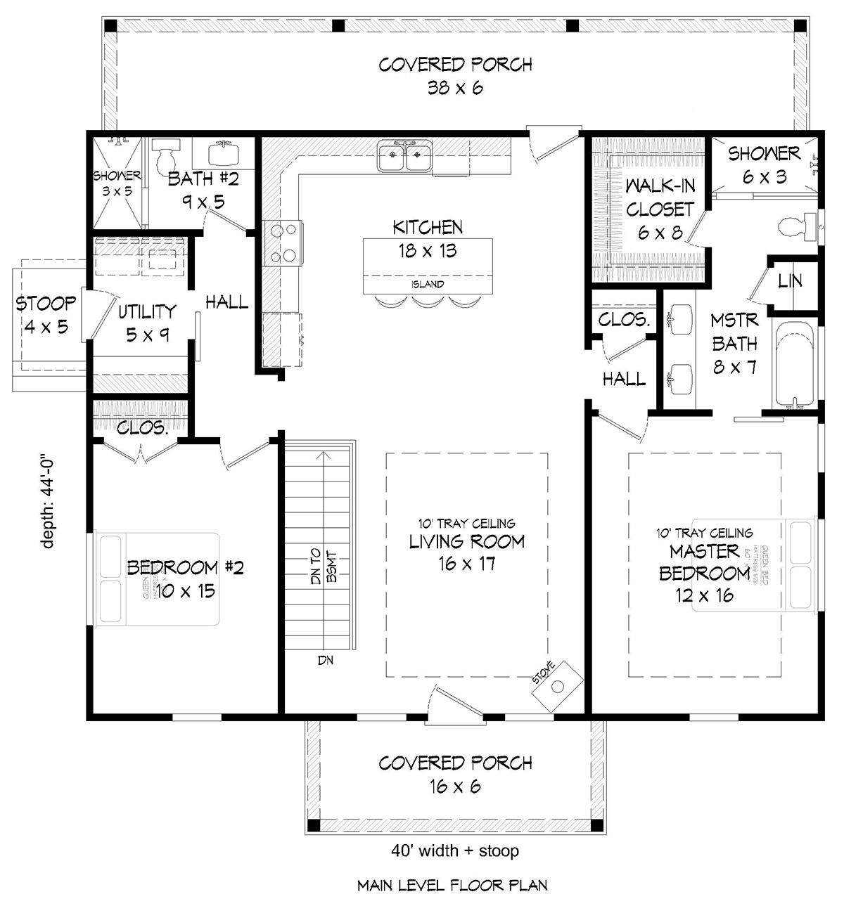 Contemporary Cottage Country Farmhouse Prairie Style Ranch Level One of Plan 81794