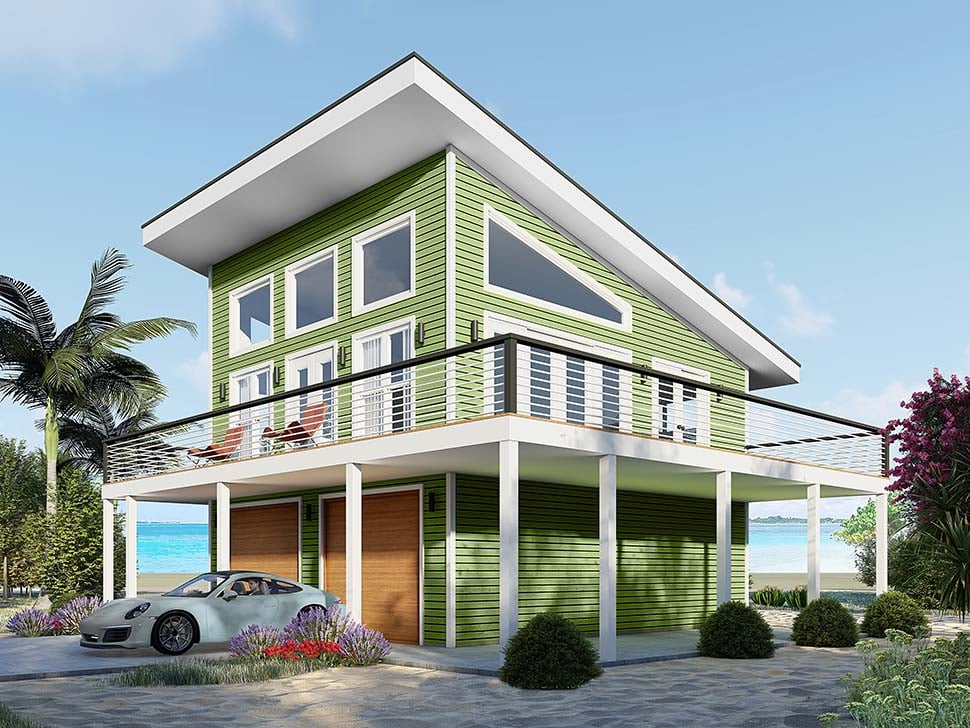 Bungalow, Coastal, Contemporary, Cottage, Craftsman, Modern Plan with 706 Sq. Ft., 1 Bedrooms, 1 Bathrooms, 2 Car Garage Picture 5