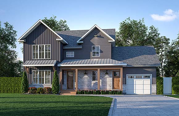 House Plan 81801 Elevation