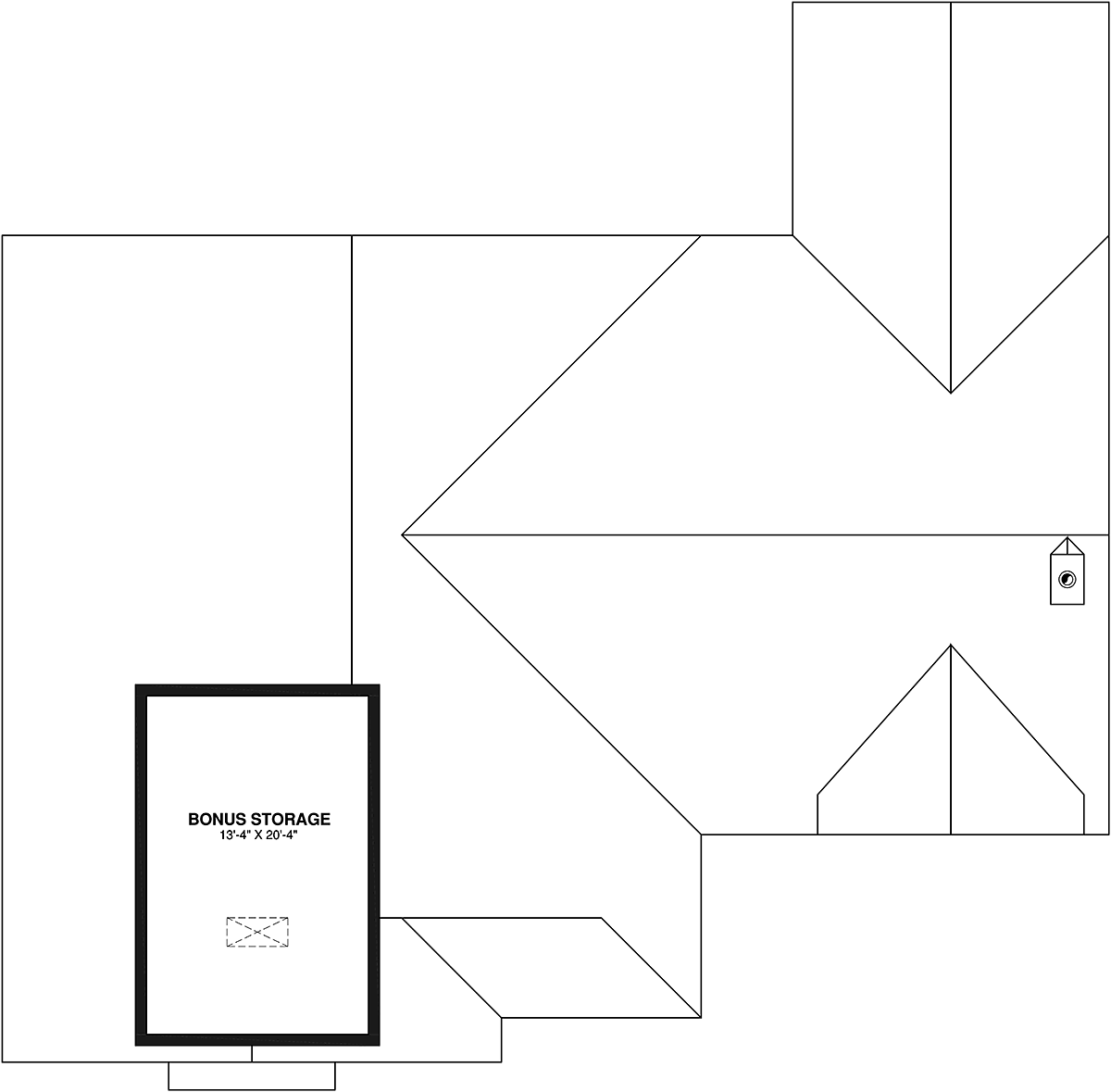 Country Farmhouse Ranch Level Two of Plan 81818