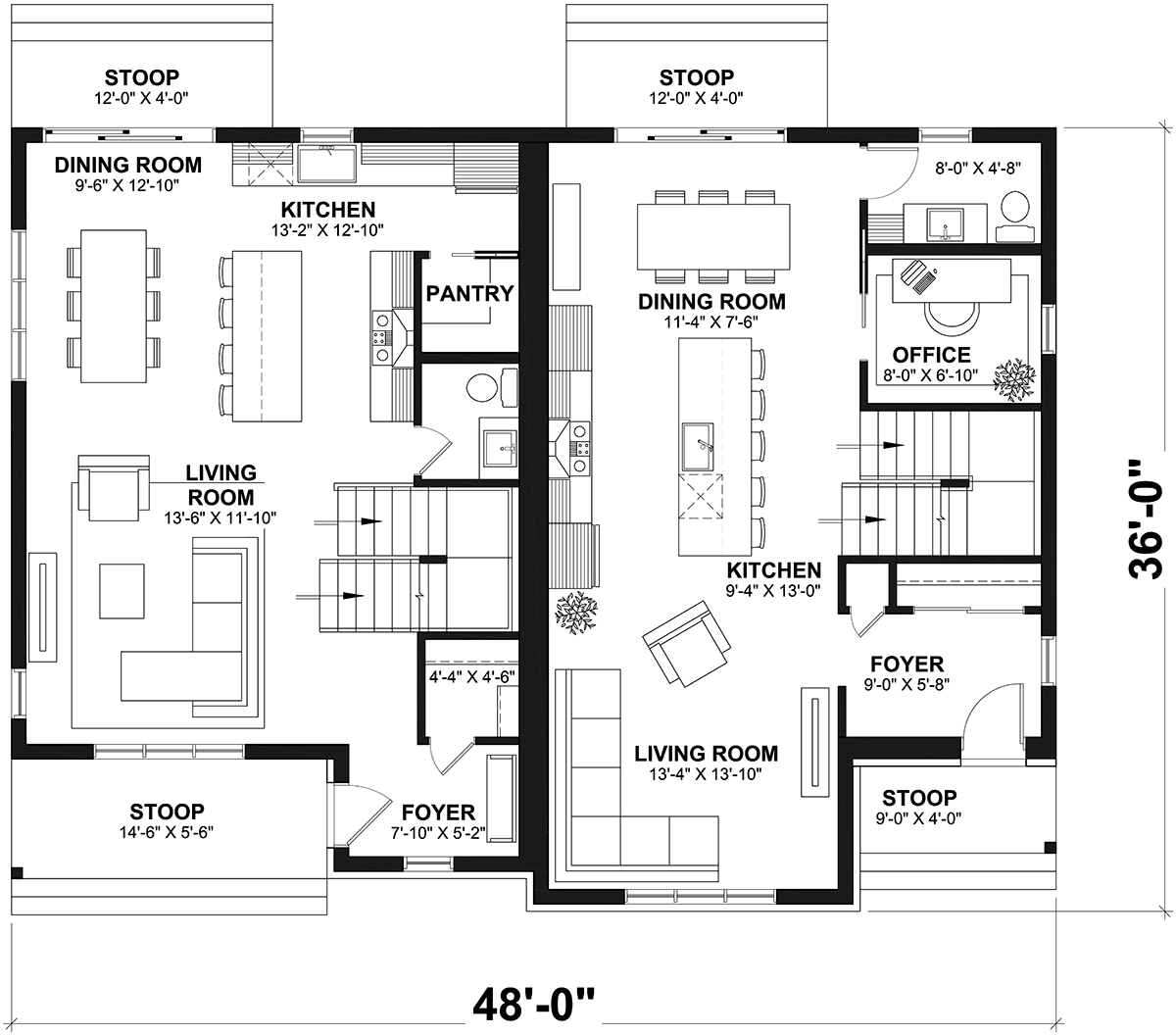 Country Farmhouse Level One of Plan 81836