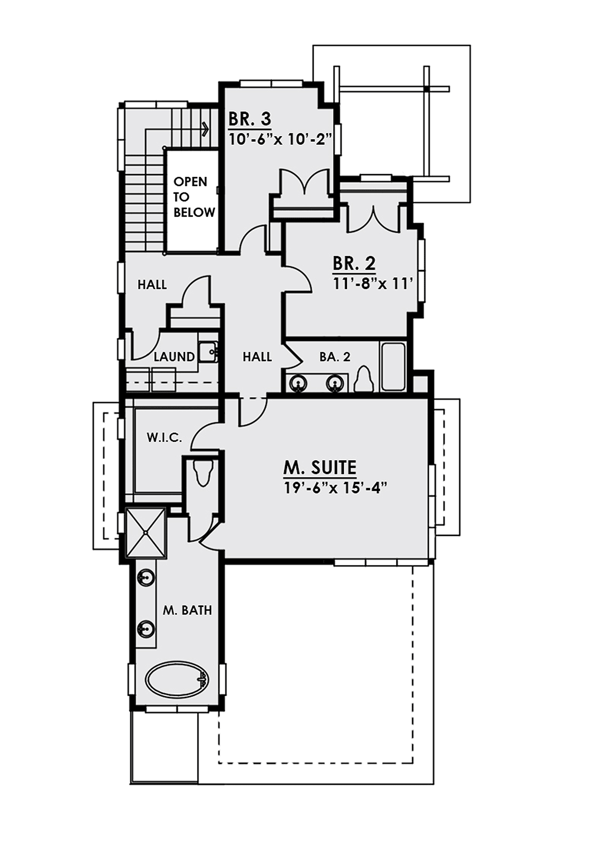 Contemporary Modern Level Two of Plan 81901