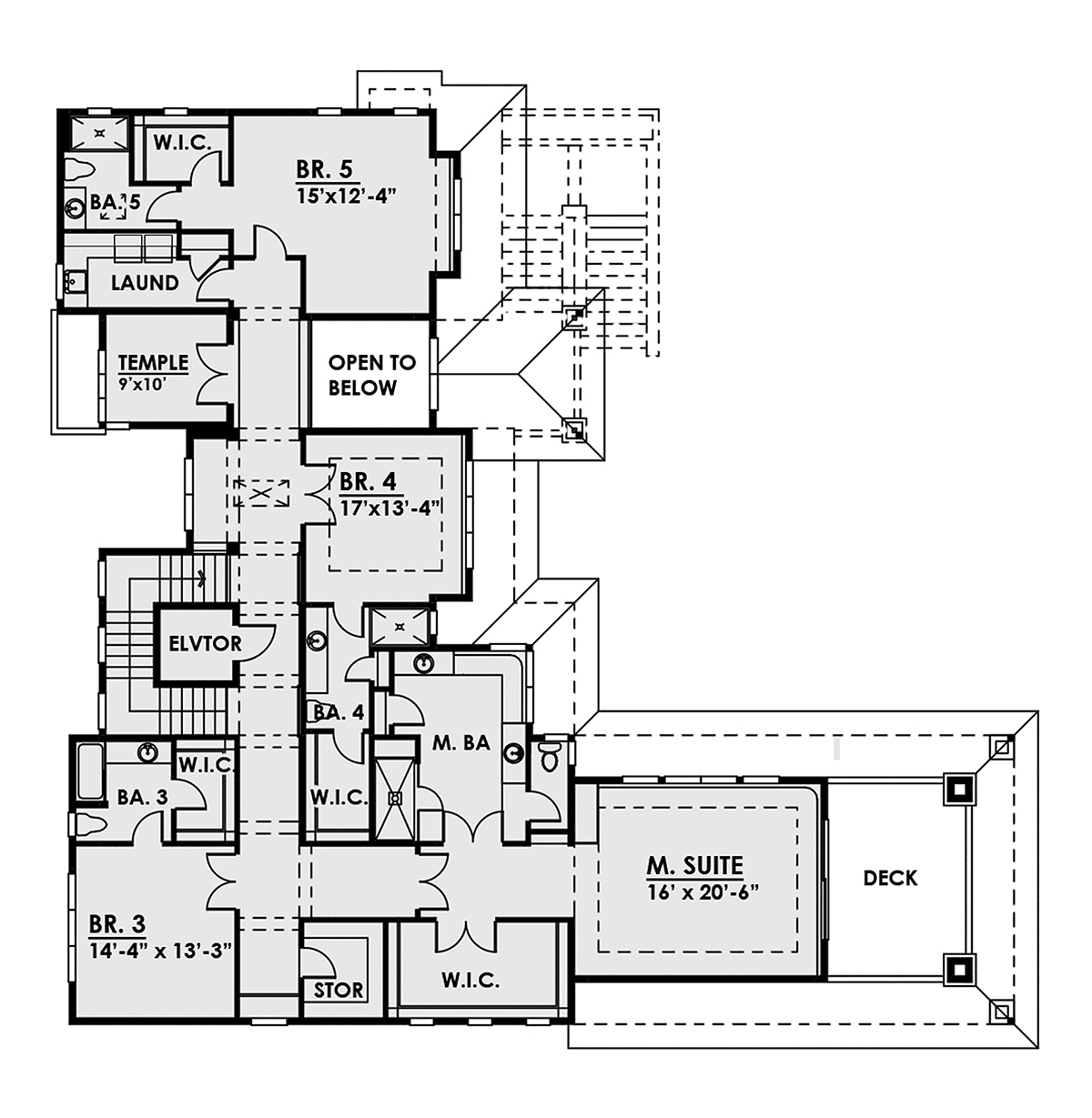 Contemporary Modern Level Two of Plan 81902
