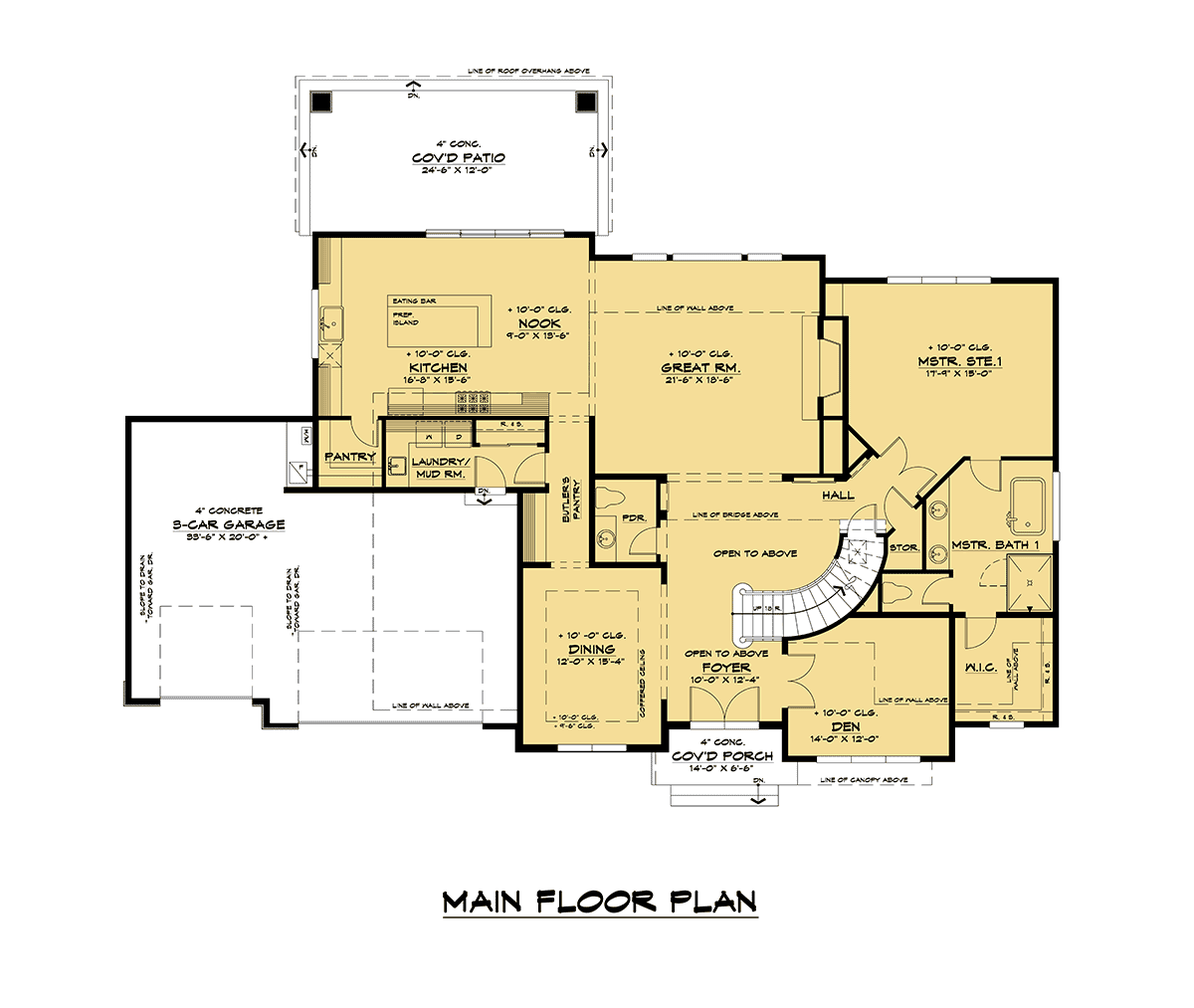 Contemporary Modern Level One of Plan 81905