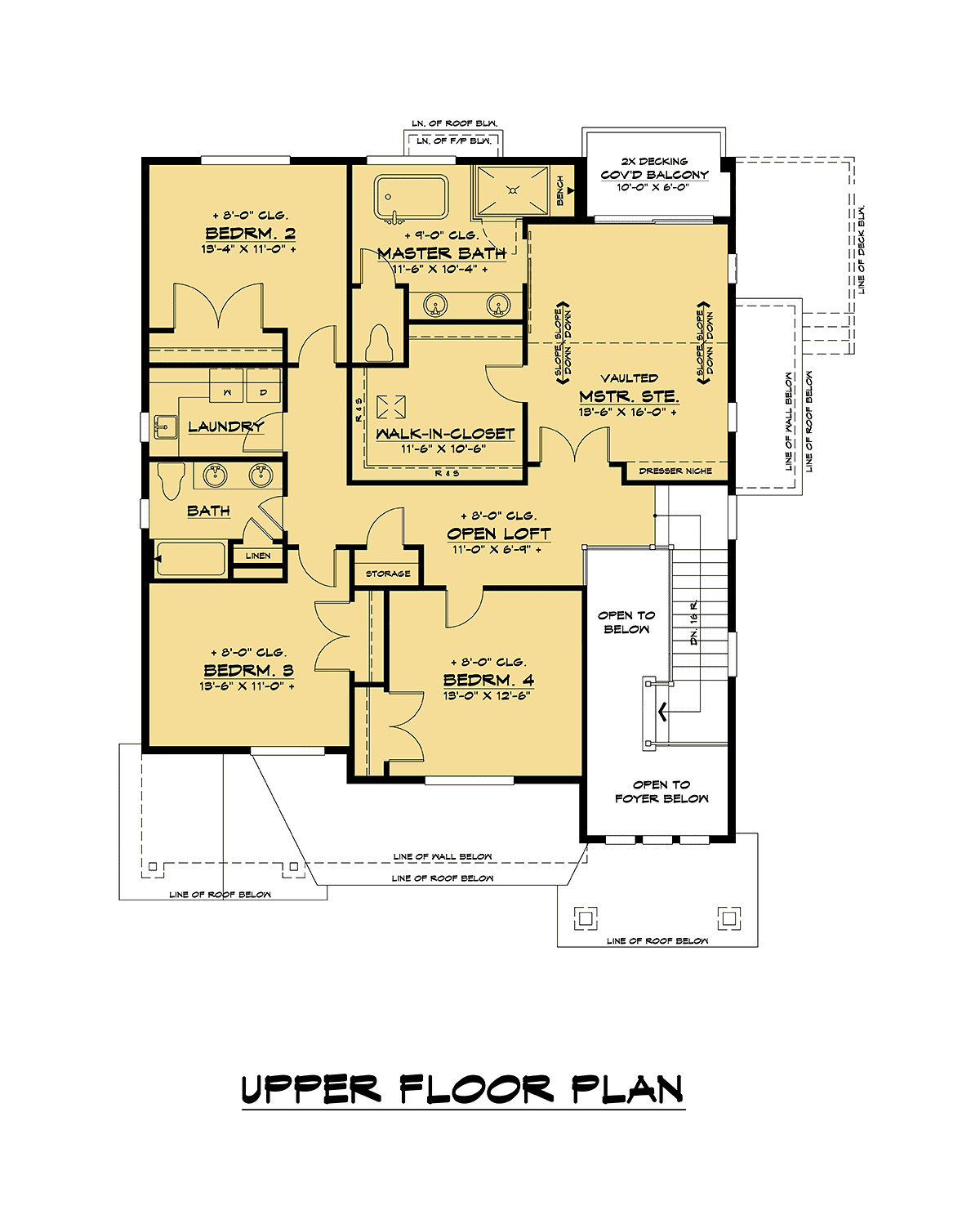 Craftsman Farmhouse Level Two of Plan 81907