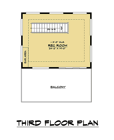 House Plan 81908 Third Level Plan