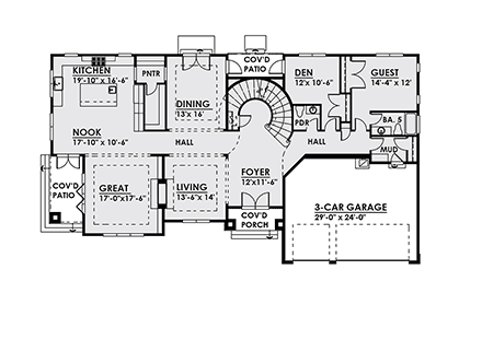 House Plan 81909 First Level Plan