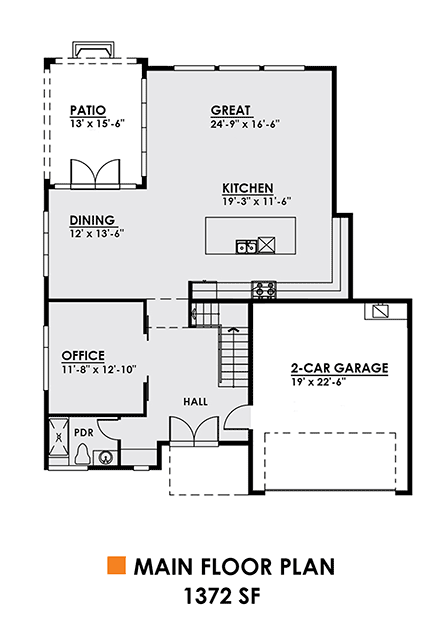 House Plan 81915 First Level Plan