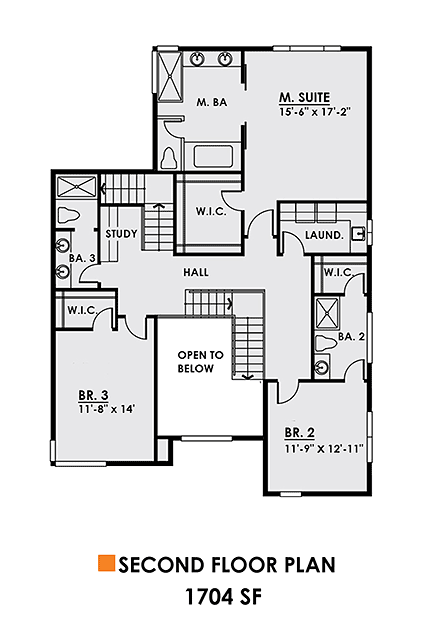 House Plan 81915 Second Level Plan