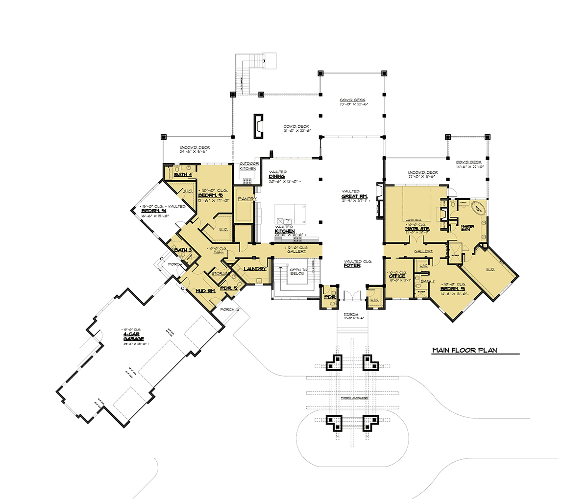 Craftsman Log Level One of Plan 81916