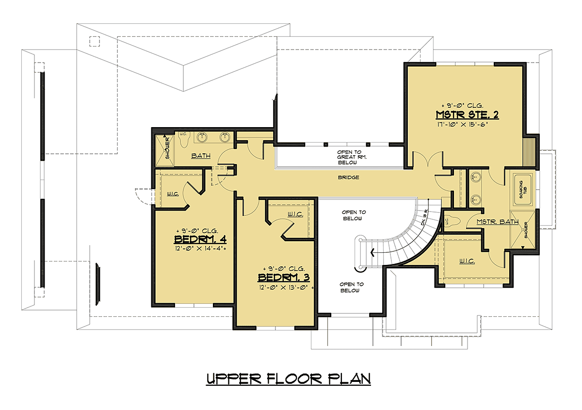 Contemporary Modern Level Two of Plan 81917