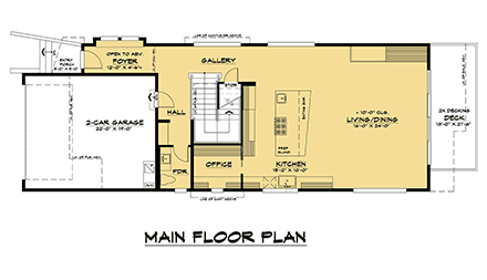 House Plan 81919 First Level Plan