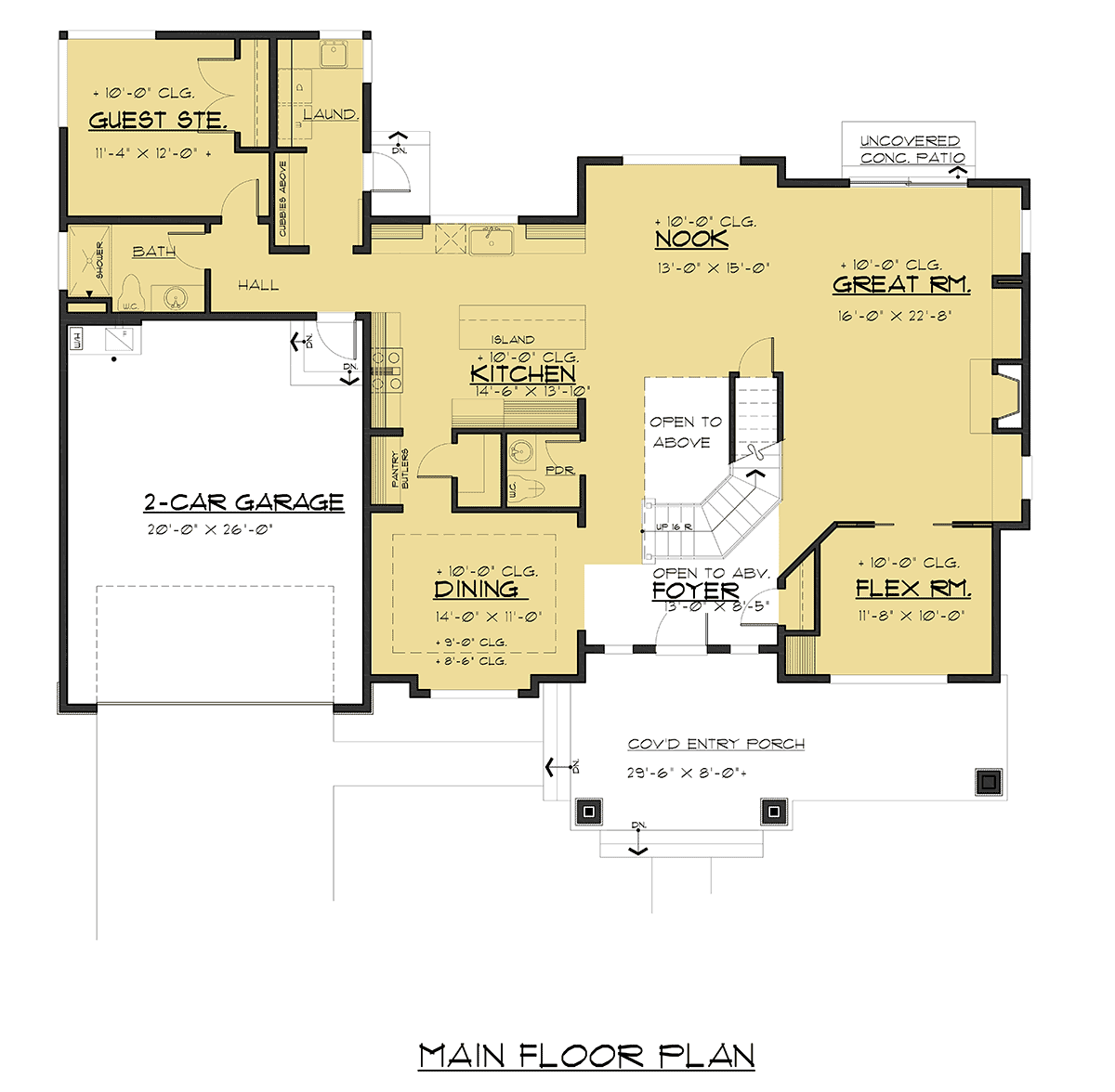 Craftsman Traditional Level One of Plan 81922