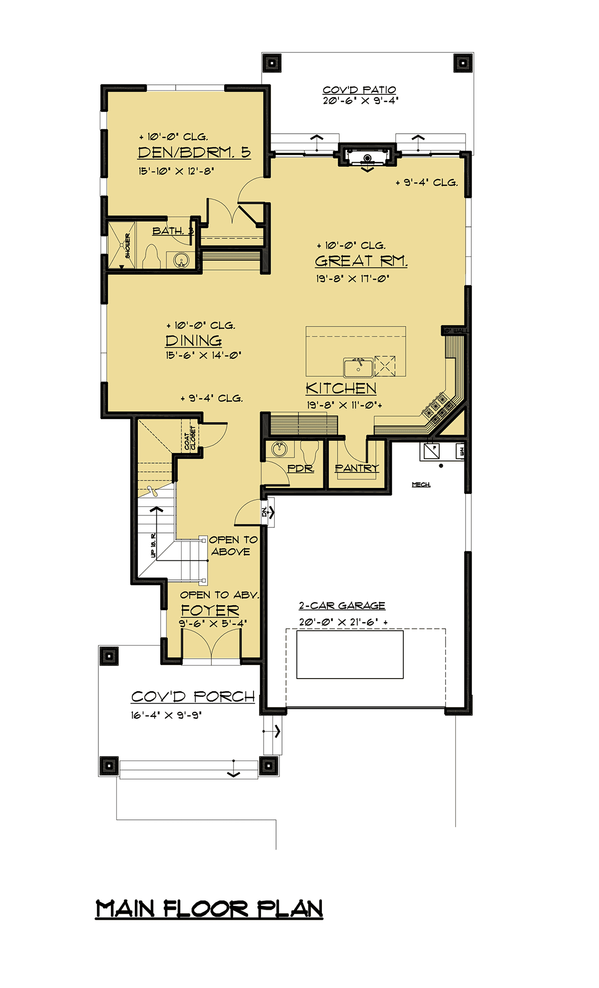 Contemporary Modern Level One of Plan 81931