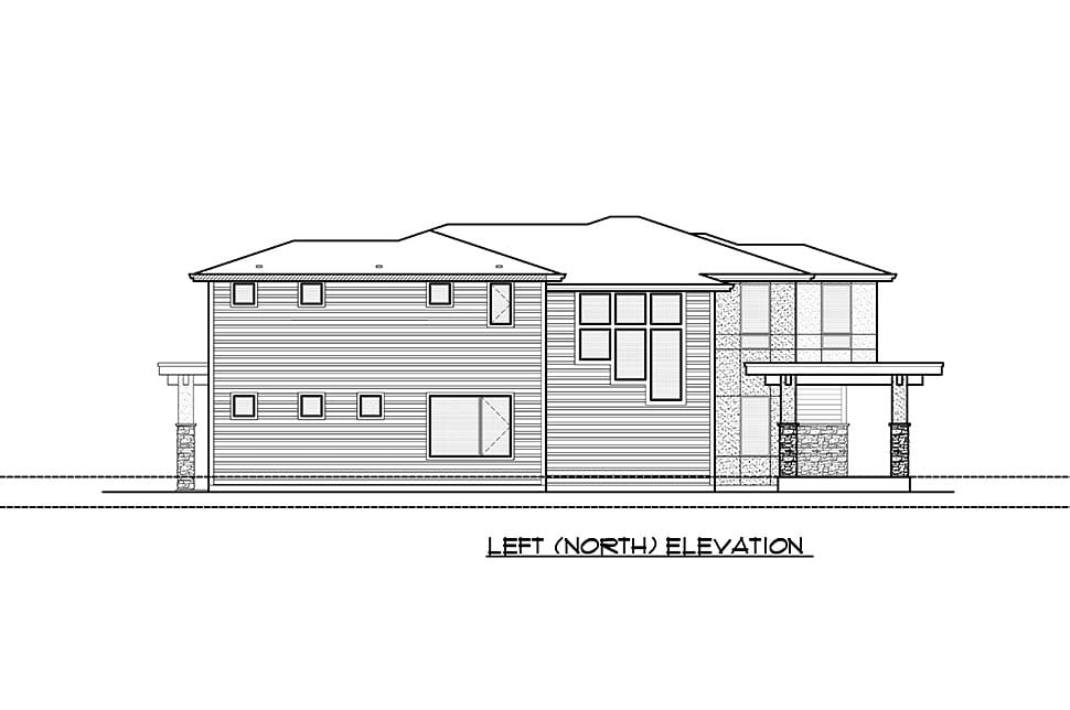 Contemporary, Modern Plan with 3150 Sq. Ft., 4 Bedrooms, 4 Bathrooms, 2 Car Garage Picture 7