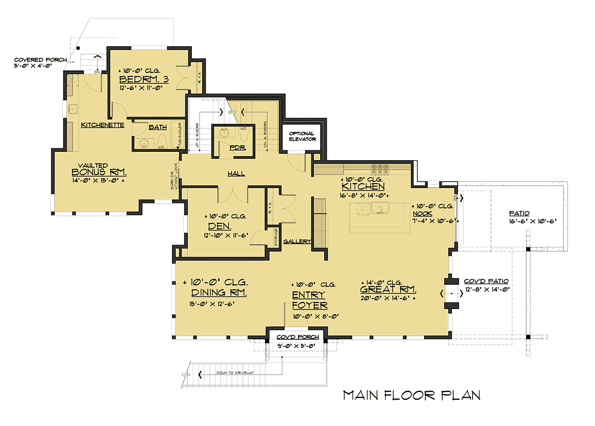 Modern Level One of Plan 81933