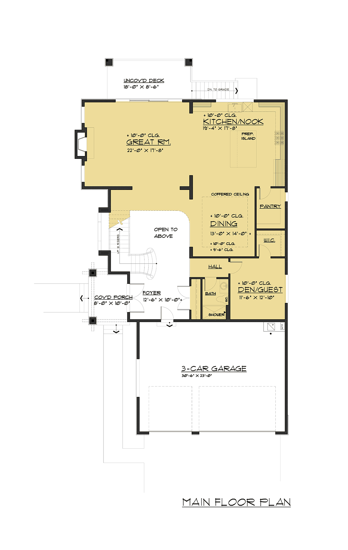 Contemporary Modern Level One of Plan 81934
