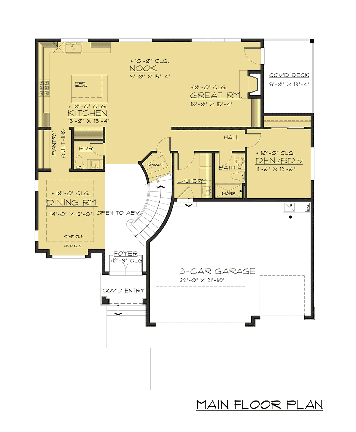 Contemporary Modern Level One of Plan 81936