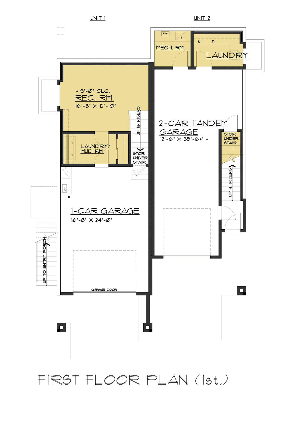 Contemporary Modern Level One of Plan 81940