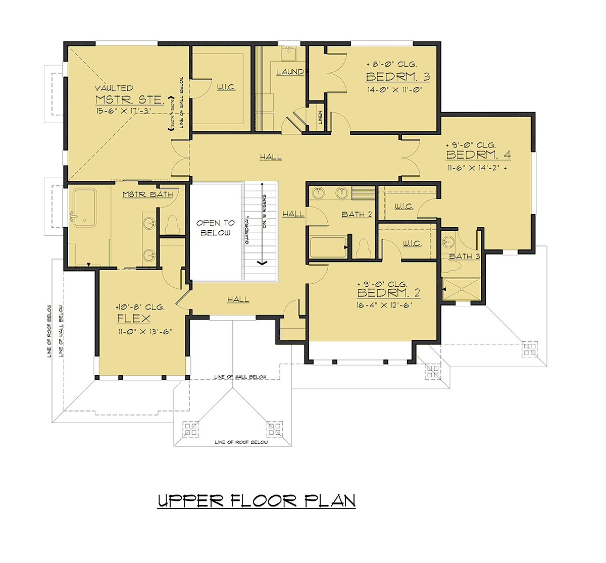 Contemporary Prairie Style Level Two of Plan 81943