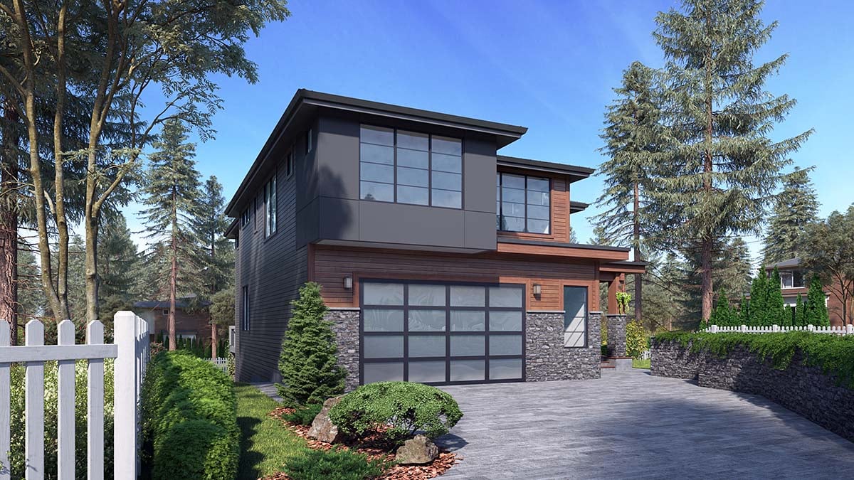 Contemporary, Modern Plan with 5200 Sq. Ft., 6 Bedrooms, 5 Bathrooms, 2 Car Garage Picture 2