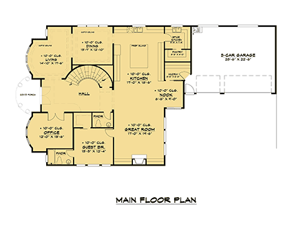 House Plan 81952 First Level Plan