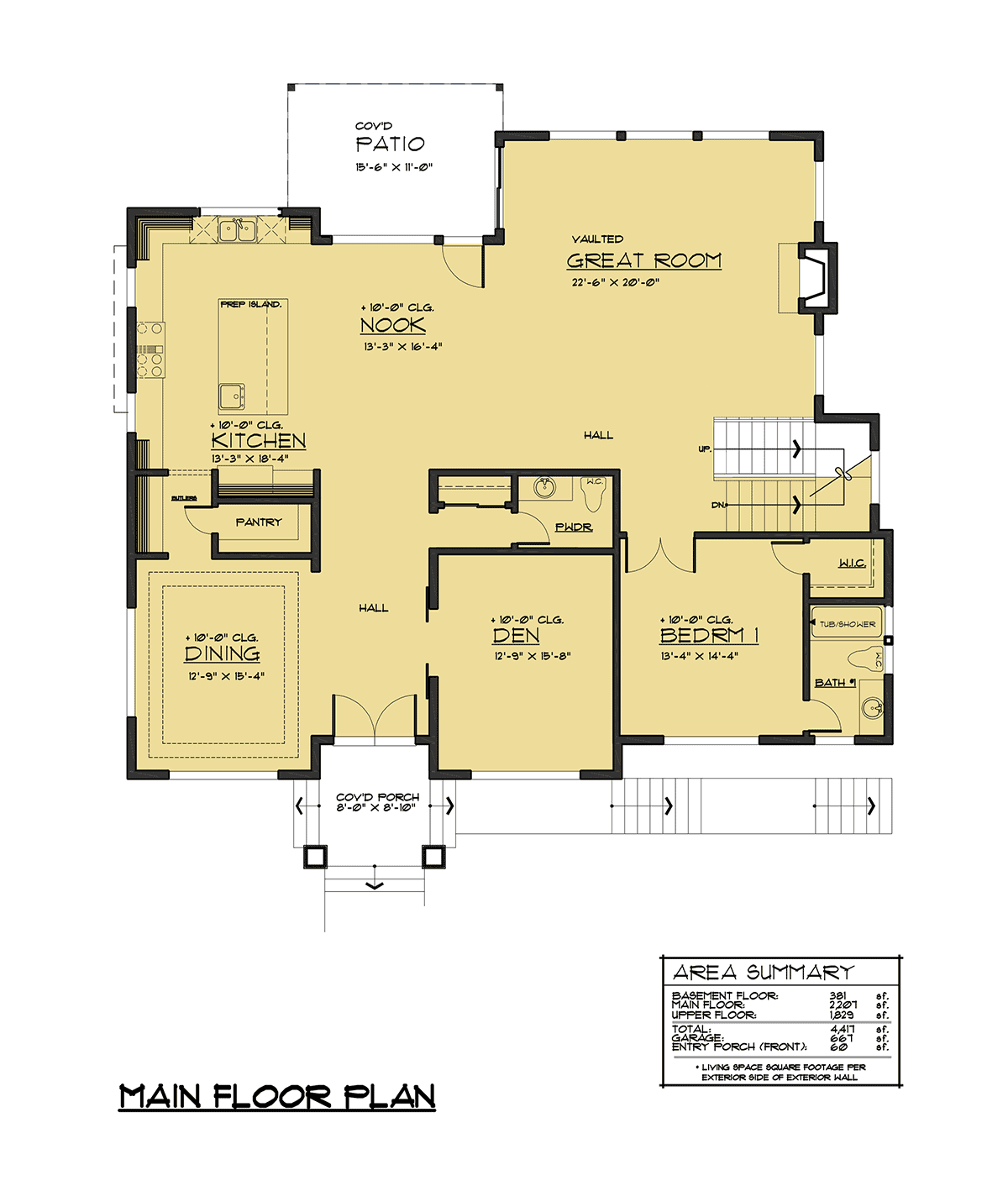 Contemporary Modern Level One of Plan 81954