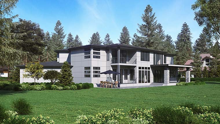 Contemporary, Modern Plan with 5195 Sq. Ft., 4 Bedrooms, 5 Bathrooms, 3 Car Garage Picture 6