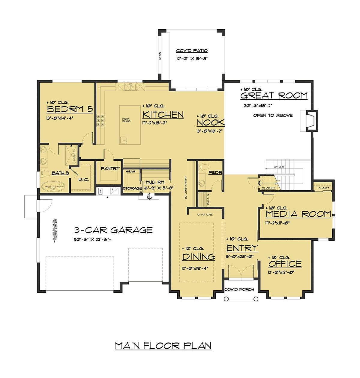 Craftsman Farmhouse Traditional Level One of Plan 81956