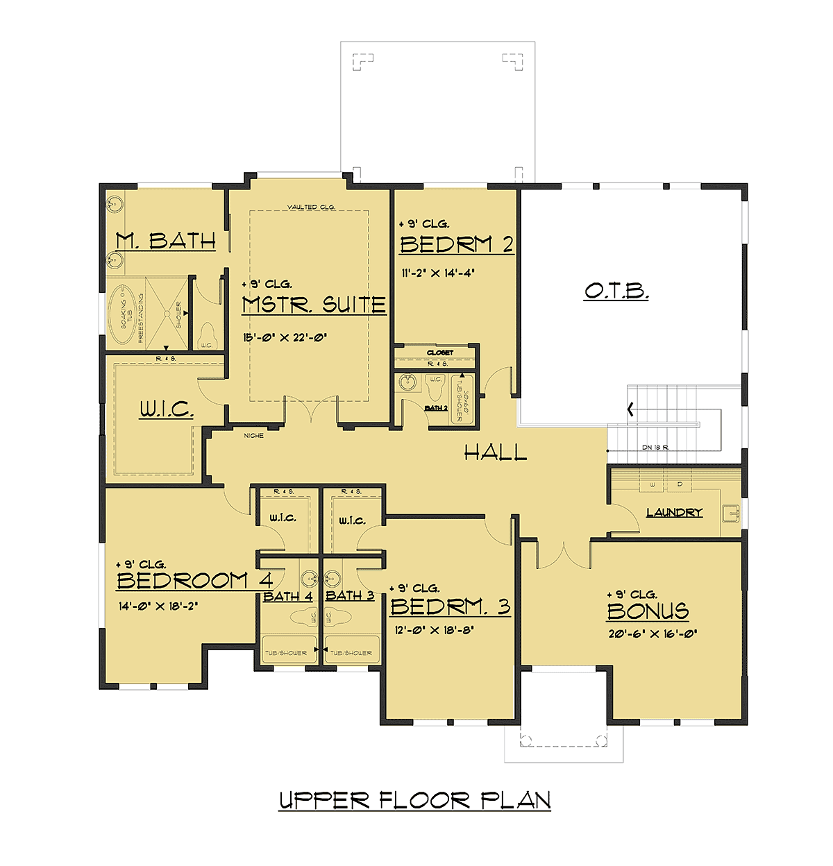 Craftsman Farmhouse Traditional Level Two of Plan 81956