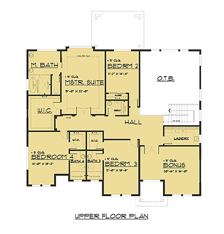 House Plan 81956 Second Level Plan