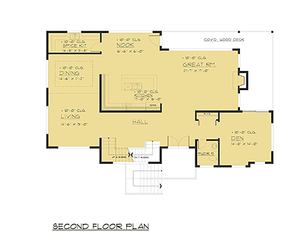 House Plan 81957 Second Level Plan