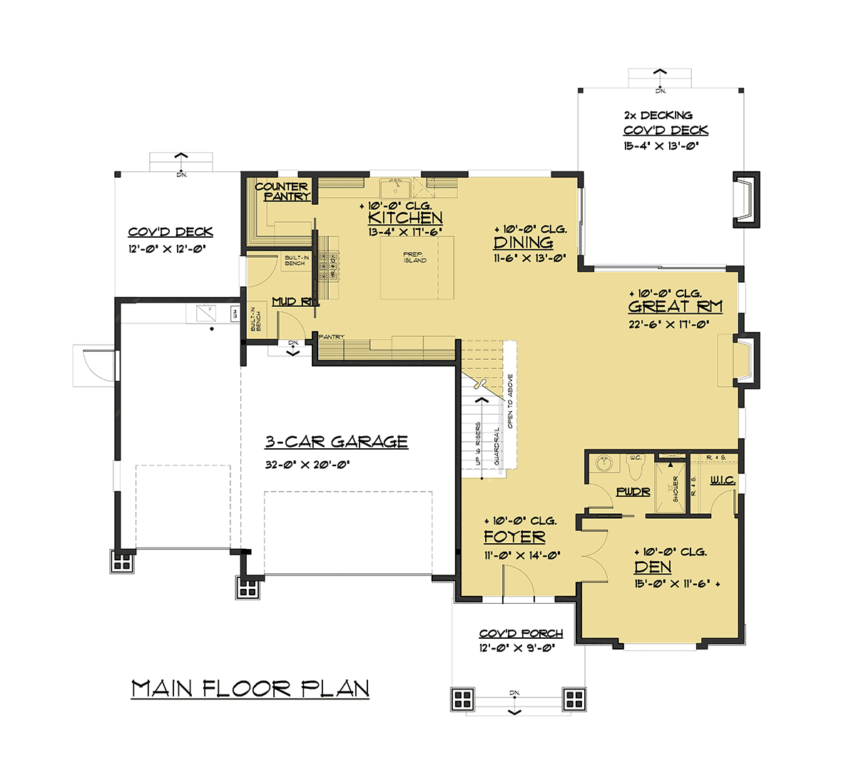 Colonial Contemporary Traditional Level One of Plan 81960