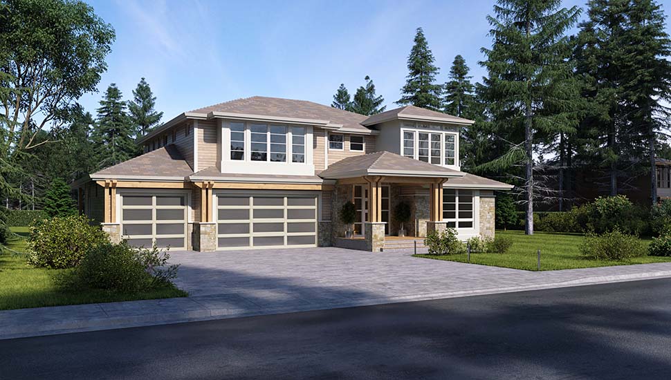 Colonial, Contemporary, Traditional Plan with 3126 Sq. Ft., 3 Bedrooms, 4 Bathrooms, 3 Car Garage Picture 3