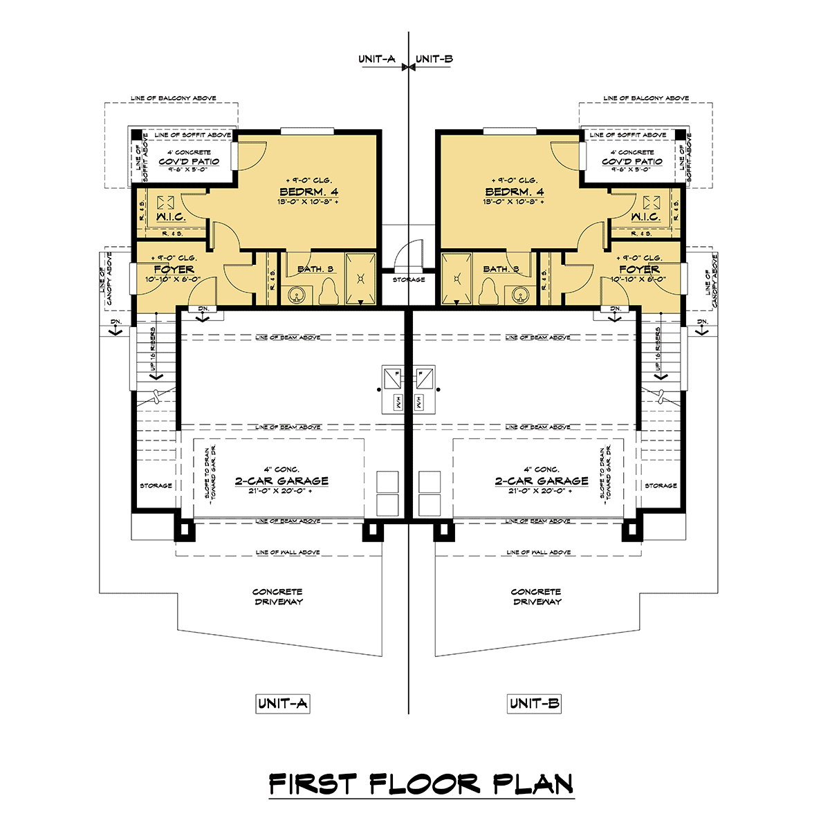 Contemporary Modern Level One of Plan 81963