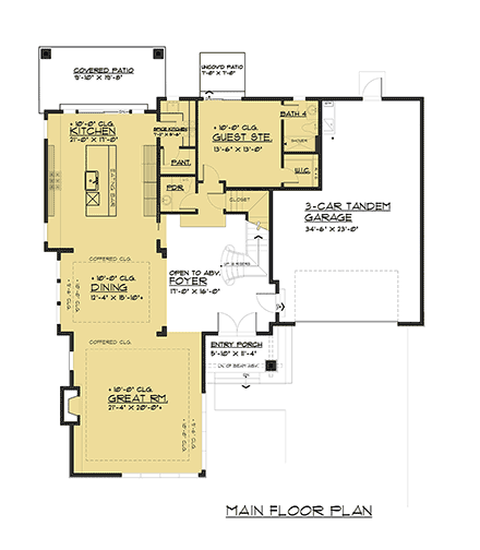 House Plan 81979 First Level Plan